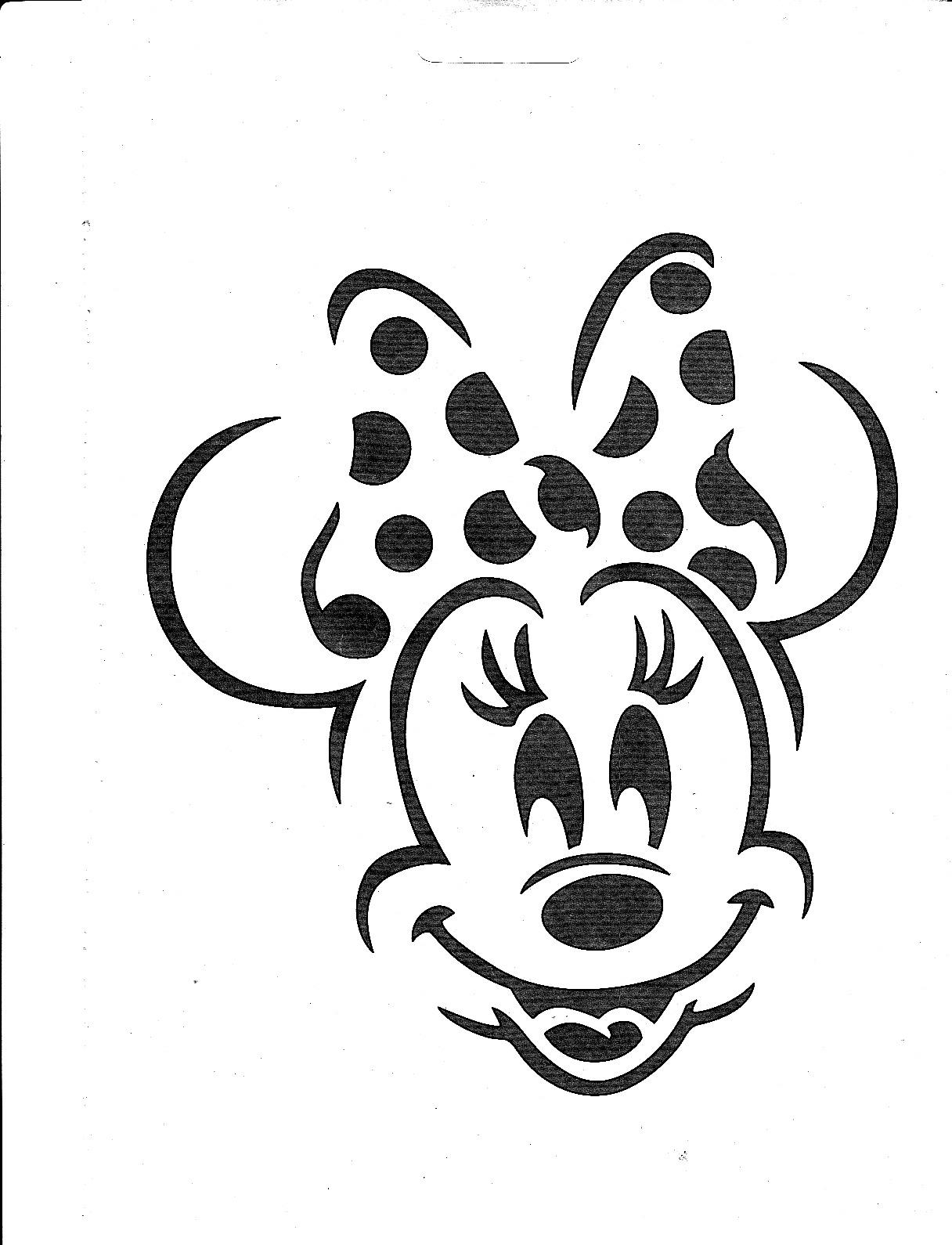 Minnie Mouse Pumpkin Stencil Pumpkin Pattern Pumpkin