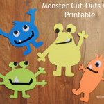 Monster Cut Outs With Printable The Crafter Life