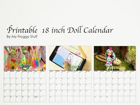 My Froggy Stuff Printable Dollhouse Calendars My Froggy 