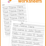 Name Handwriting Worksheets