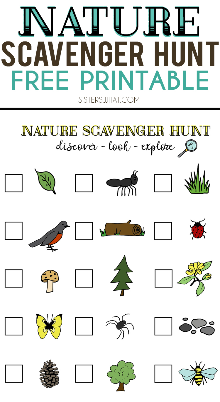 Nature Scavenger Hunt And Summer Adventures Free 