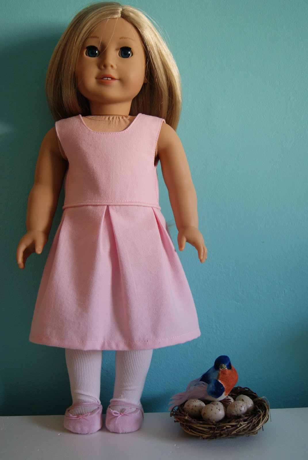 Nest Full Of Eggs Katie 18 inch Doll Dress