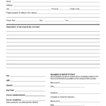 Nice Sample Of Printable Blank Contract Template With