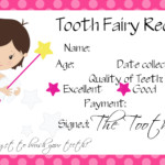 O S First Lost Tooth Tooth Fairy Receipt Free Printable