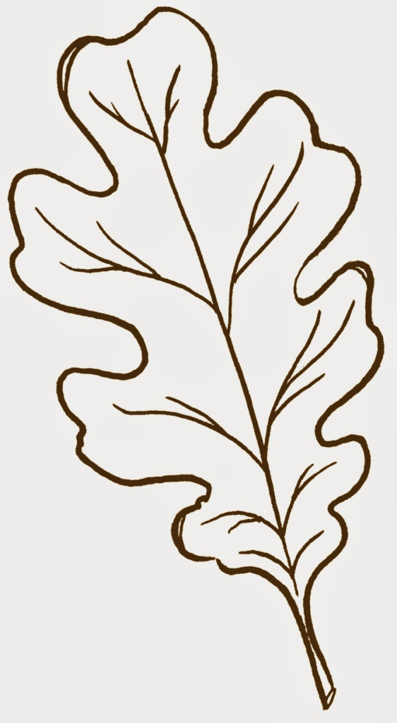 Oak Leaf Stencil Printable ClipArt Best