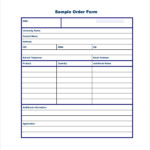 Order Form Template 23 Download Free Documents In PDF