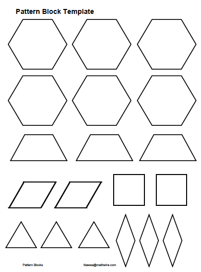 Pattern Block Plates Math Art Grade 2 Pattern Block 