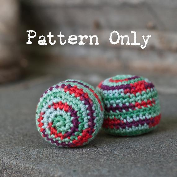 PATTERN Hacky Sack Crochet Pattern Easy Pattern Digital