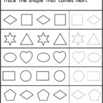 Patterns Trace The Shape That Comes Next One Worksheet