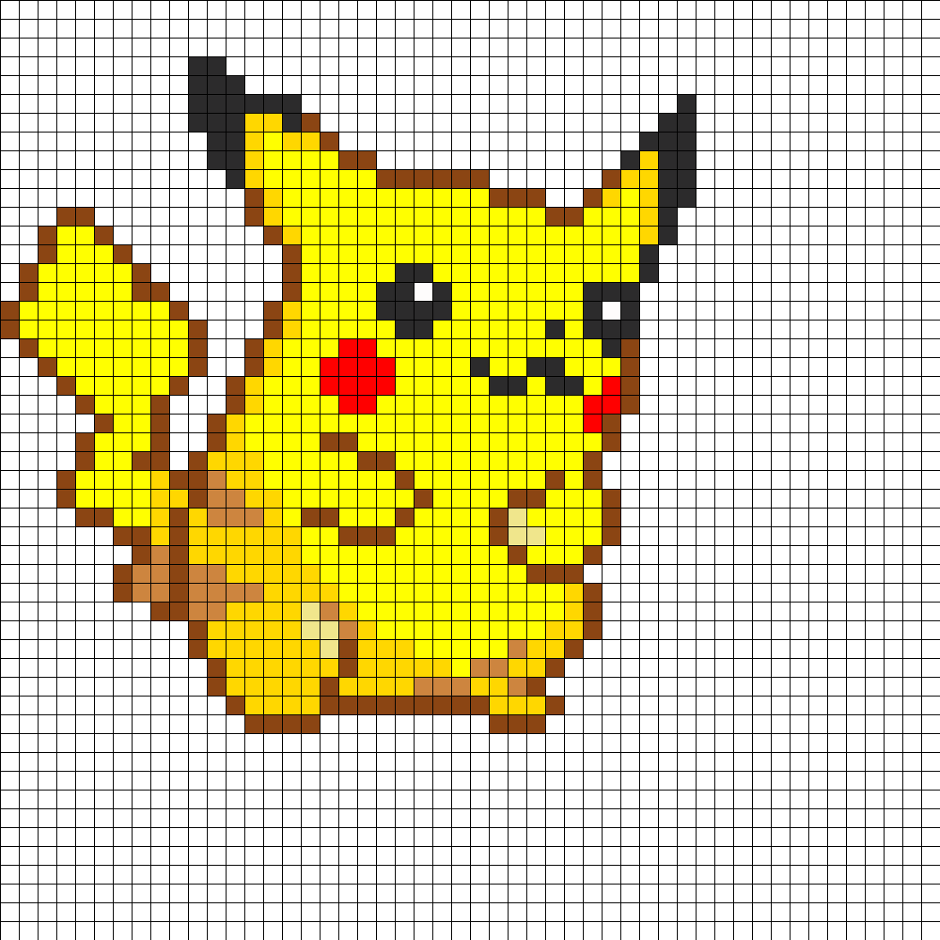 Pikachu Perler Bead Pattern Perler Bead Pattern Bead 