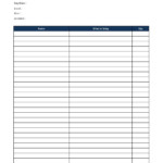 Potluck Sign Up Sheet Template Excel Templates Excel