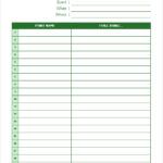Potluck Sign Up Sheets For Excel And Google Sheets