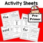 Pre Primer Dolch Sight Word Activity Sheets Superheroes