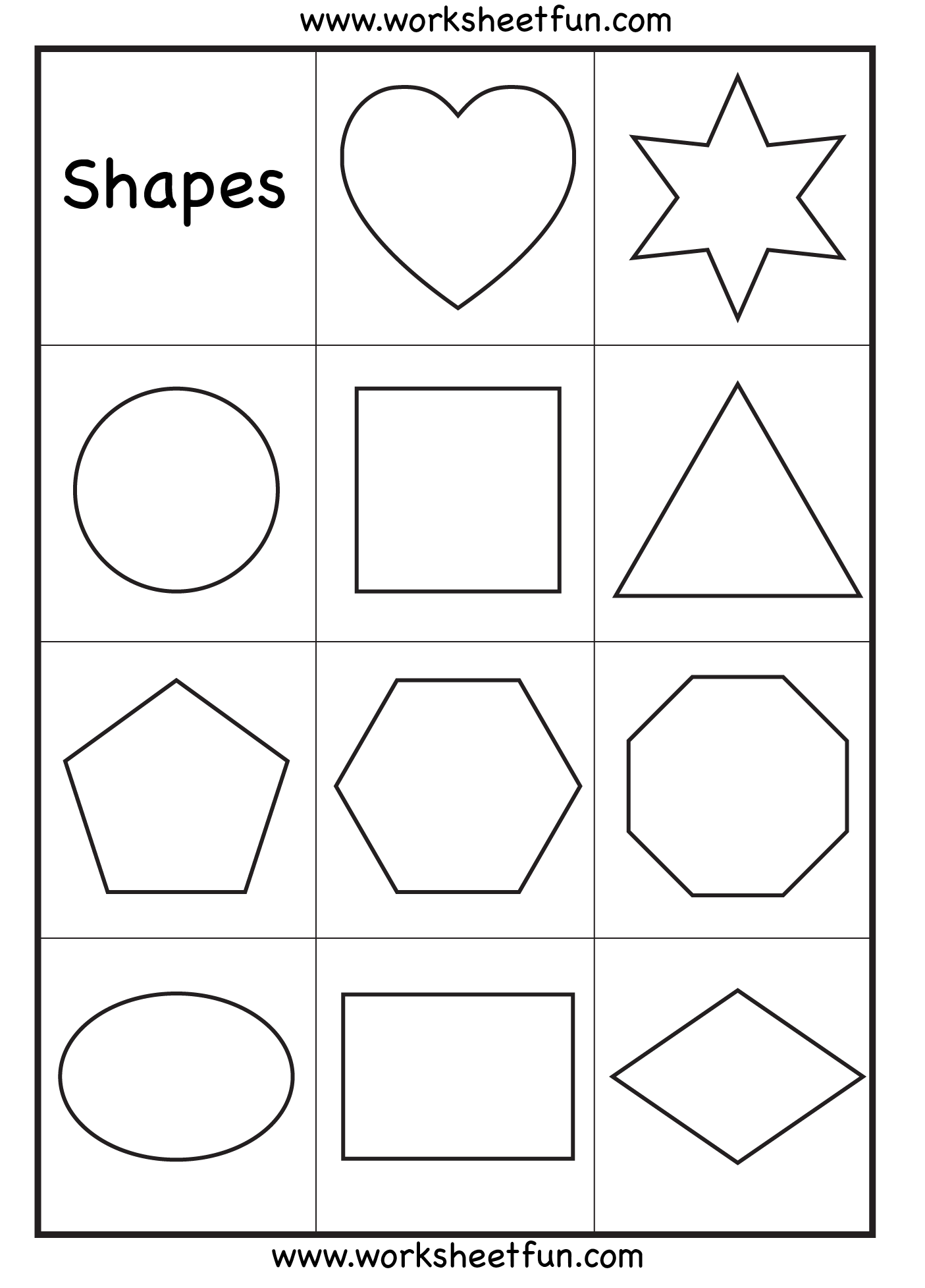 Preschool Shapes Worksheet FREE Printable Worksheets 