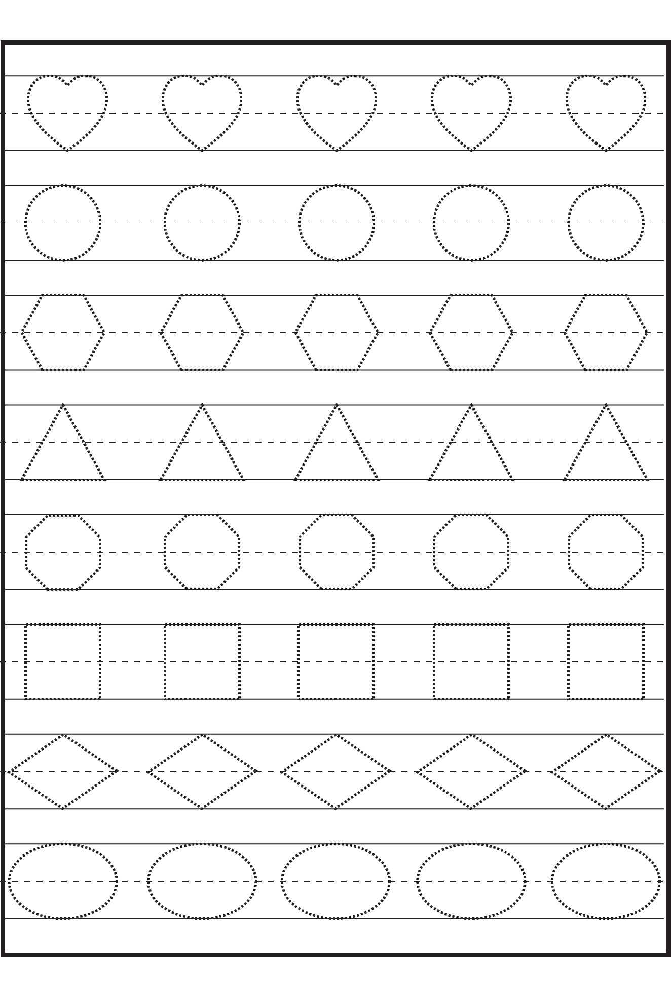 Preschool Tracing Worksheets Best Coloring Pages For Kids