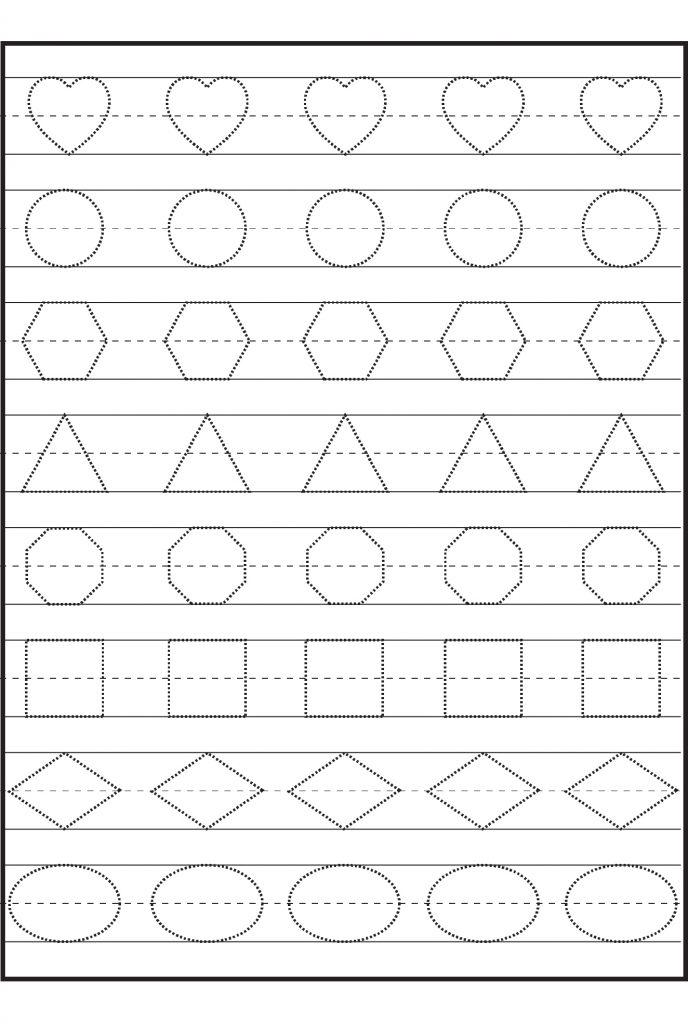 Preschool Tracing Worksheets Best Coloring Pages For Kids