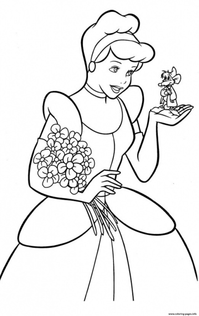 Princess Free Cinderella S For Kids9102 Coloring Pages