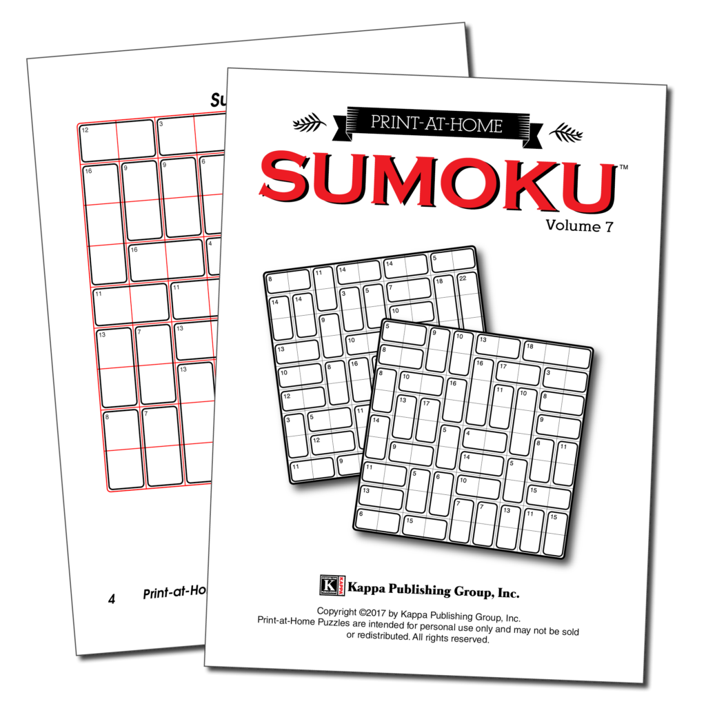 Print At Home Sumoku Kappa Puzzles