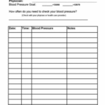 Printable Blood Pressure And Pulse Log That Are