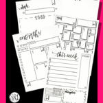 Printable Bullet Journal FREE Hand Drawn Inserts For YOU