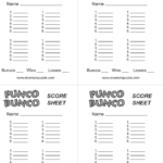 Printable Bunco Score Sheets Download In PDF Excel Format