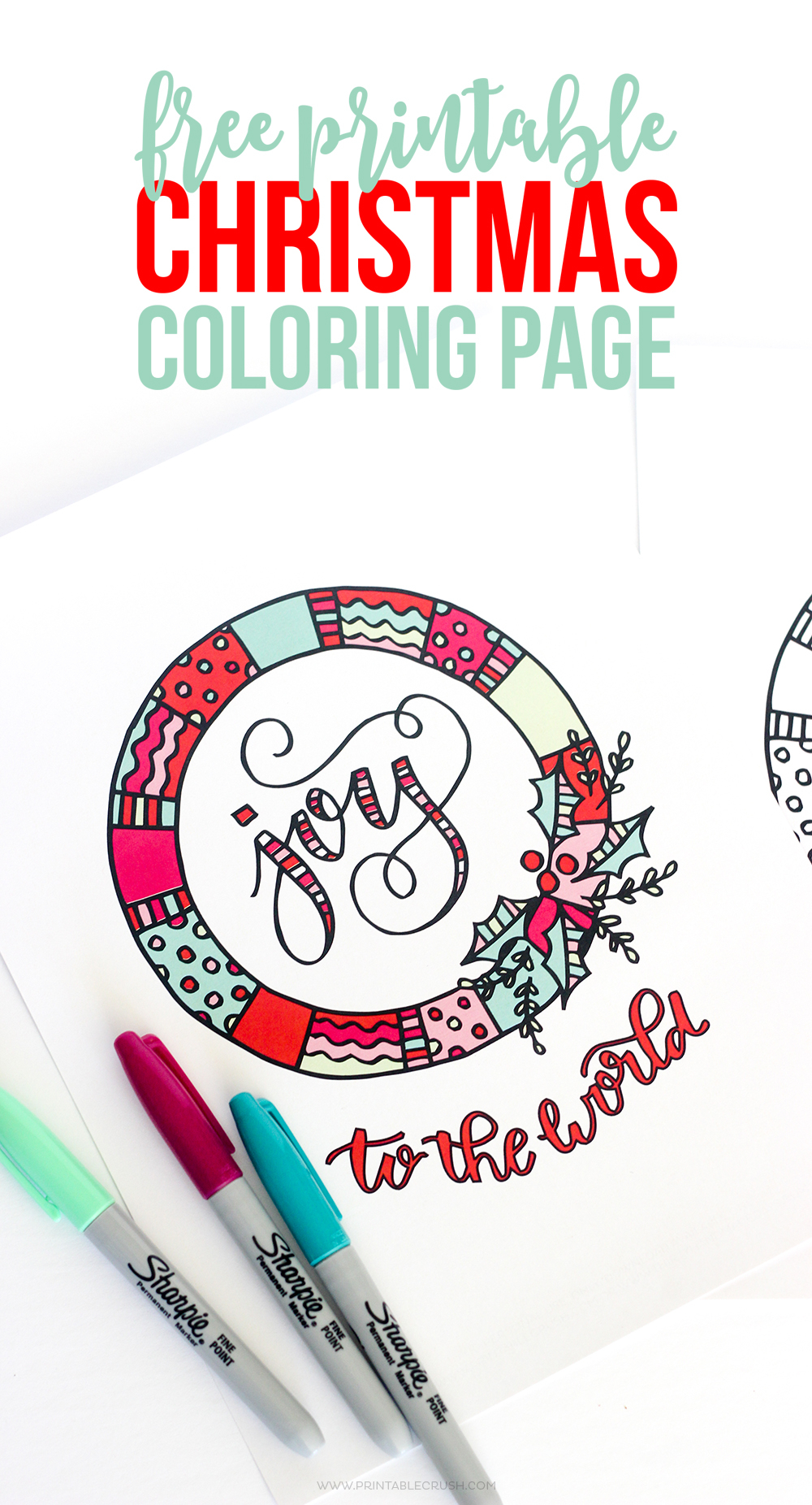 Printable Christmas Coloring Page