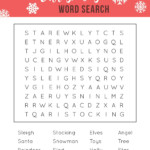 Printable Christmas Word Search A Fun Holiday Activity