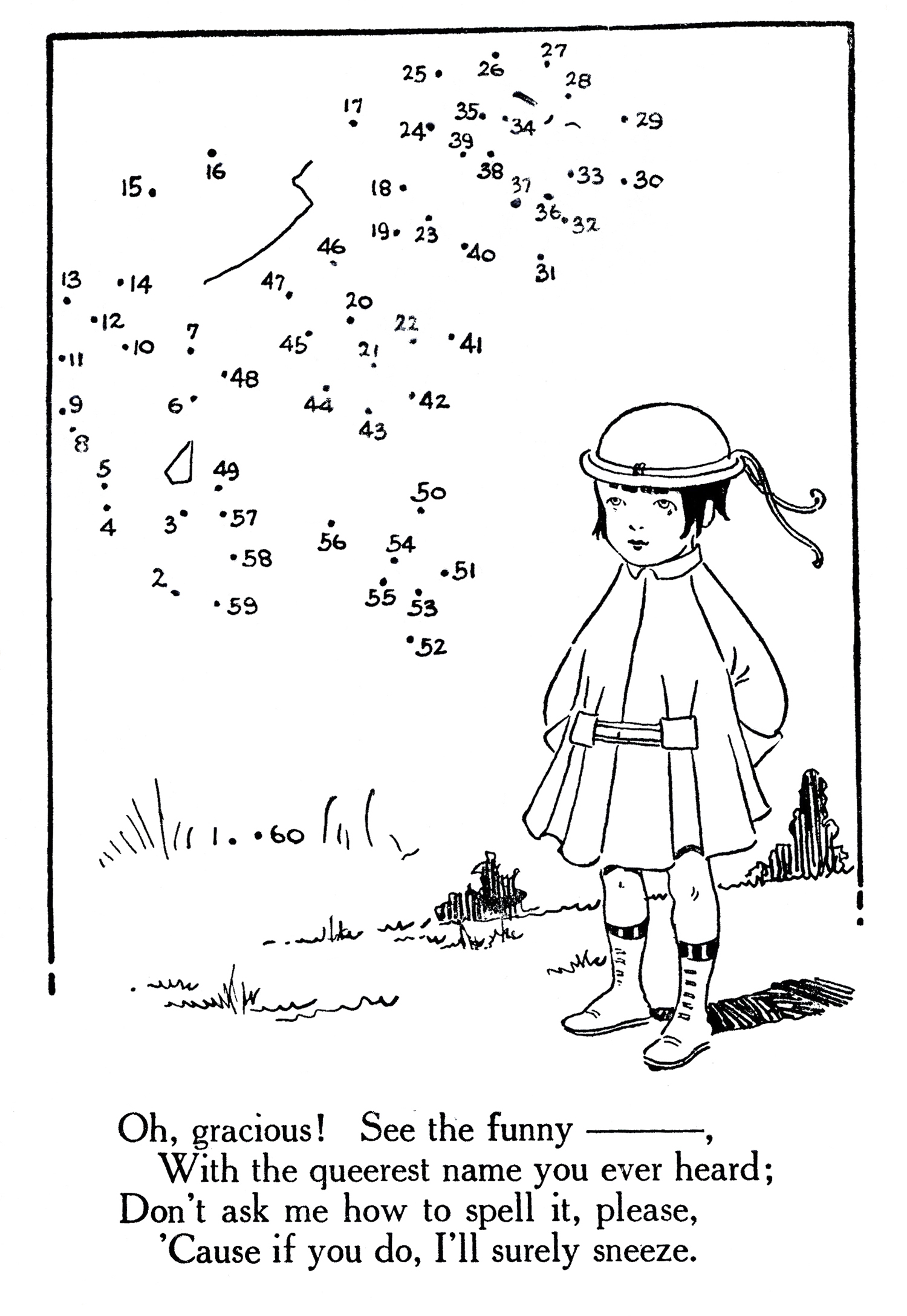 Printable Connect The Dots Flapper Girl The Graphics Fairy