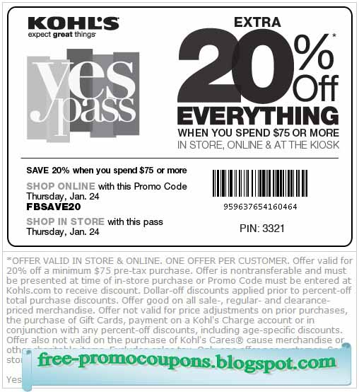 Printable Coupons 2025 Kohls Coupons