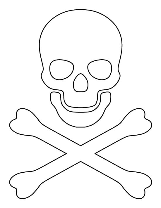 Printable Crossbones Template Pirate Crafts Pirate Hat 