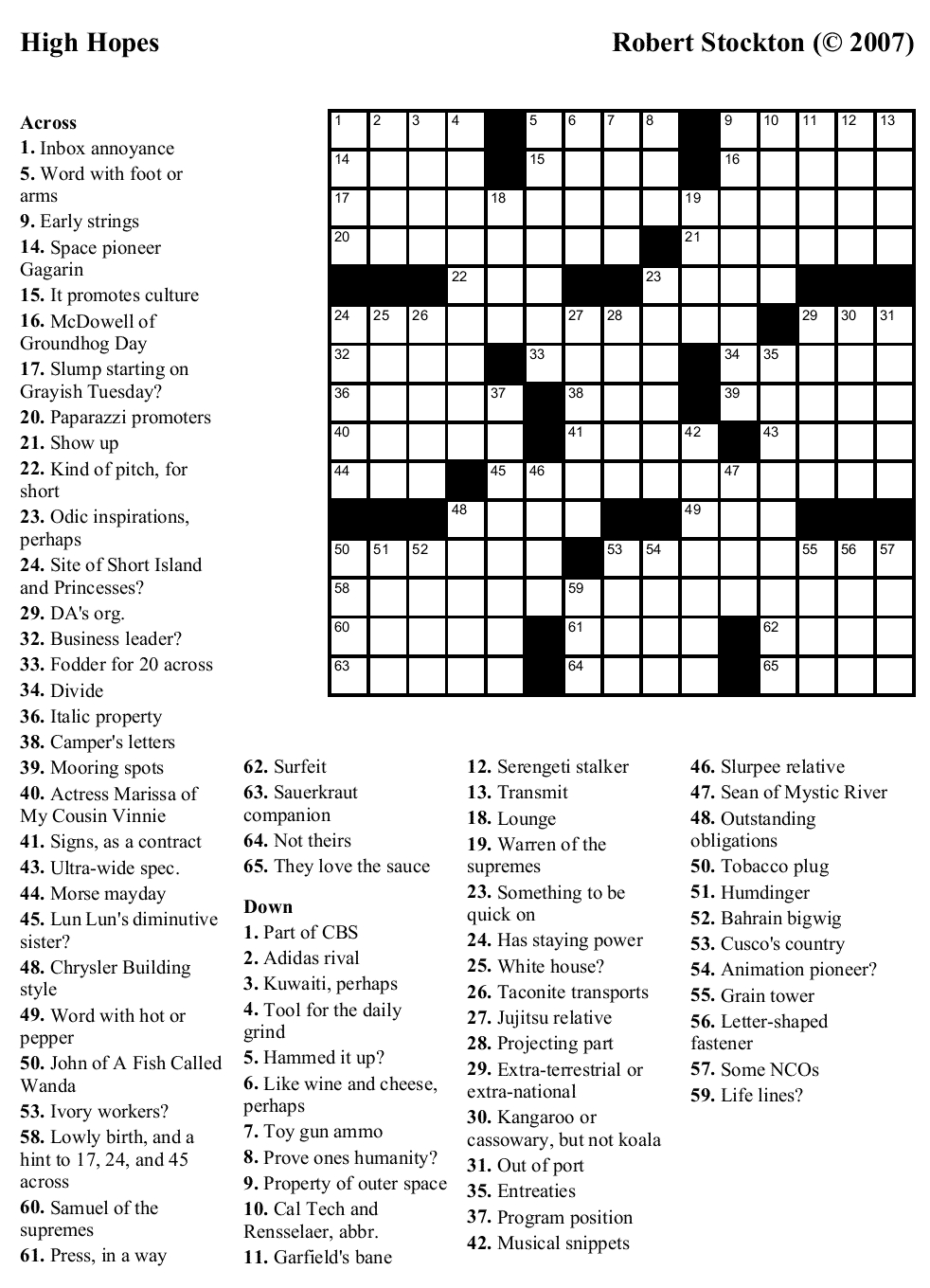 Printable Crossword Puzzles Easy To Medium Printable 