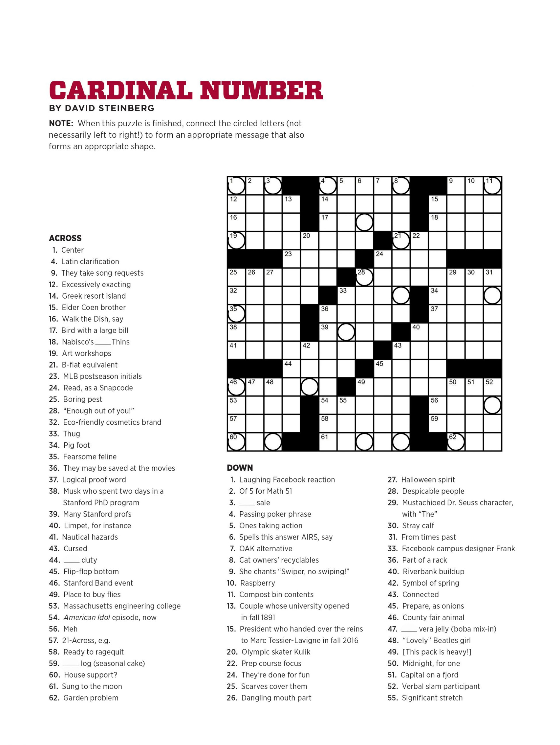 Printable Crossword Usa Today Printable Crossword Puzzles