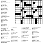 Printable Daily Crosswords For July 2018 Printable