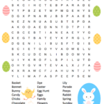 Printable Easter Word Search Puzzle Easter Printables