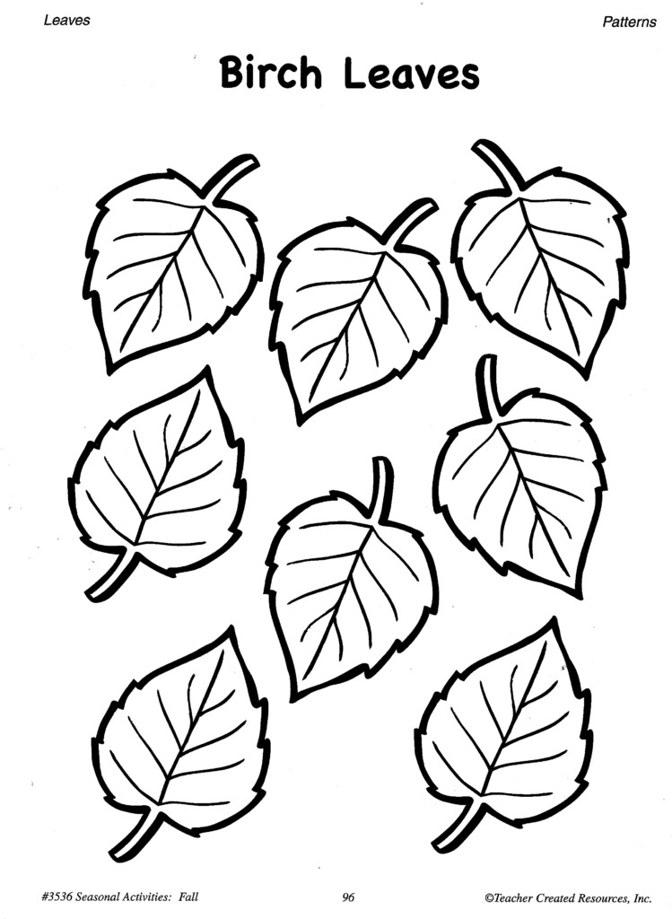 Printable Fall Leaves Patterns And Learning Activities O