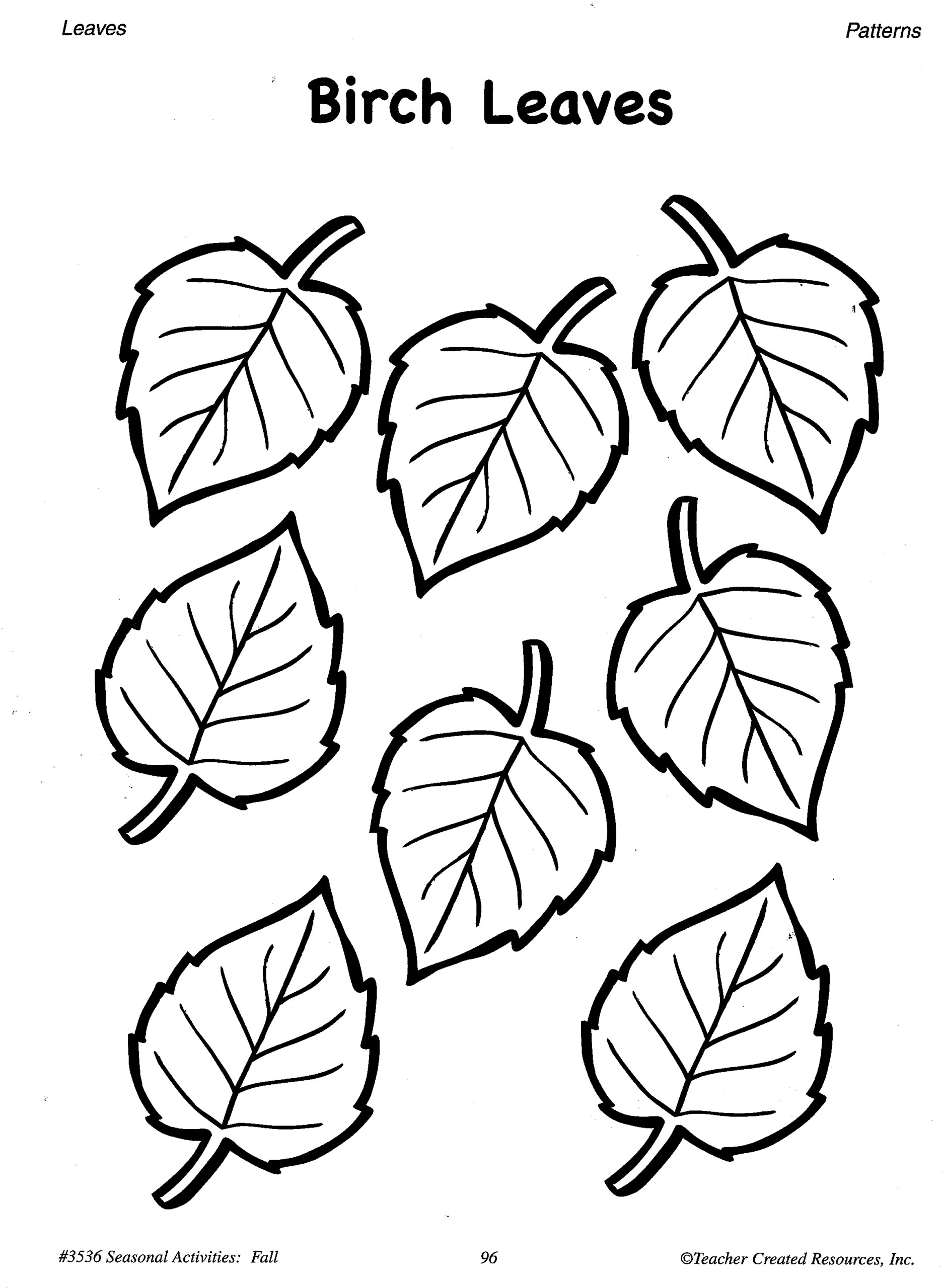 Printable Fall Leaves Patterns And Learning Activities O 