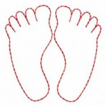 Printable Foot Pattern ClipArt Best