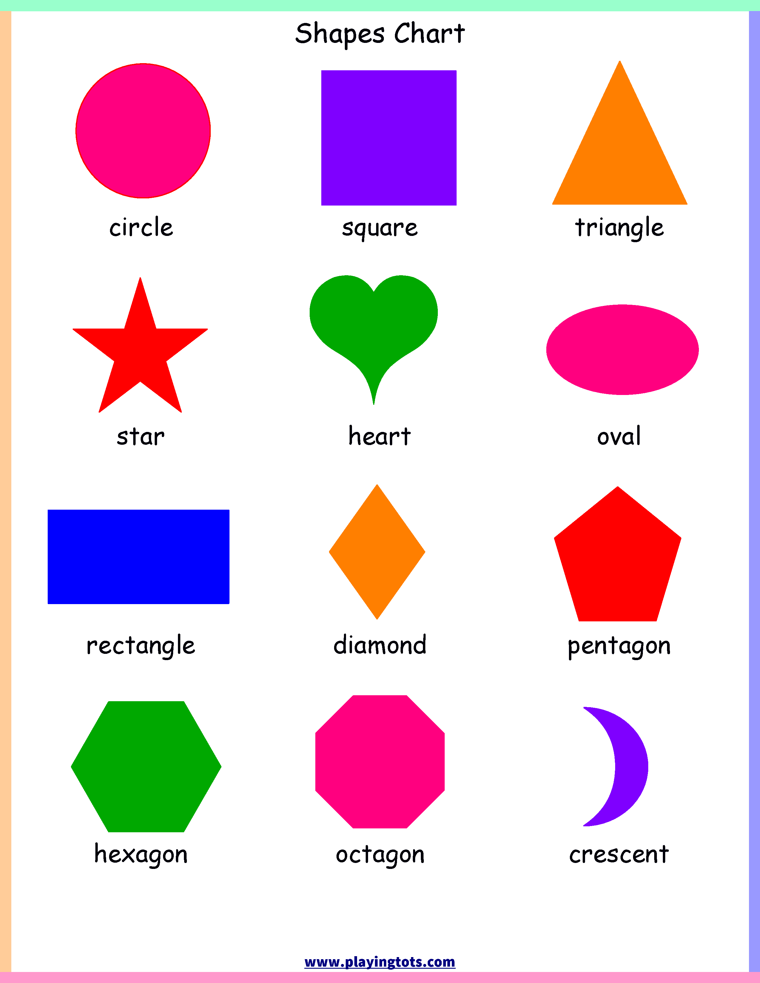 Free Printables For Toddlers With Shapes