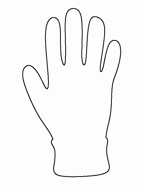 Printable Glove Template