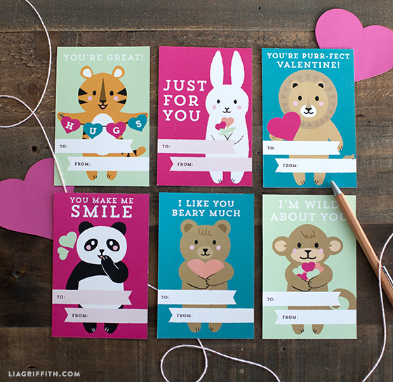 Printable Kids Valentine s Day Cards Lia Griffith