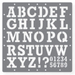 Printable Letters Stencil Of Alphabets Numbers And