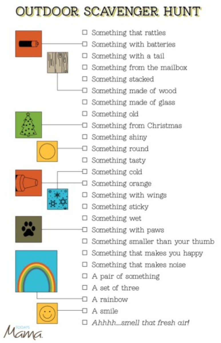 Printable Outdoor Scavenger Hunt Card Today s Mama