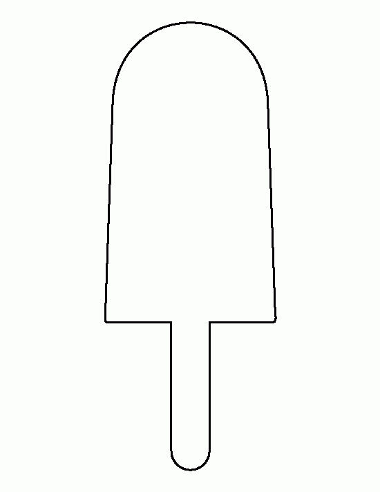 Printable Popsicle Template