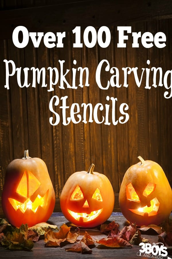 Printable Pumpkin Carving Patterns 3 Boys And A Dog
