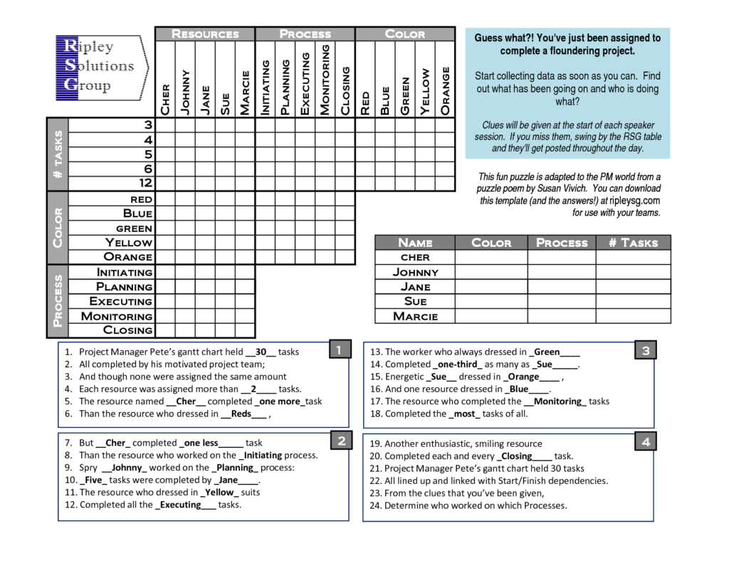 Printable Puzzles For Adults Logic Puzzle Template PDF