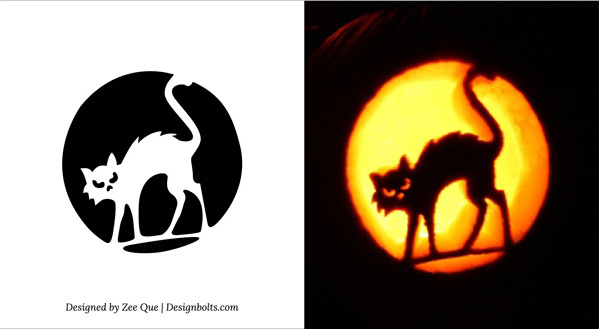 Printable Scary Pumpkin Carving Patterns Stencils Ideas 