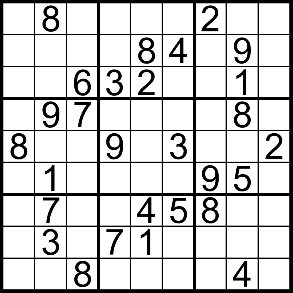 Printable Sudoku Puzzles 2 Coloring Kids