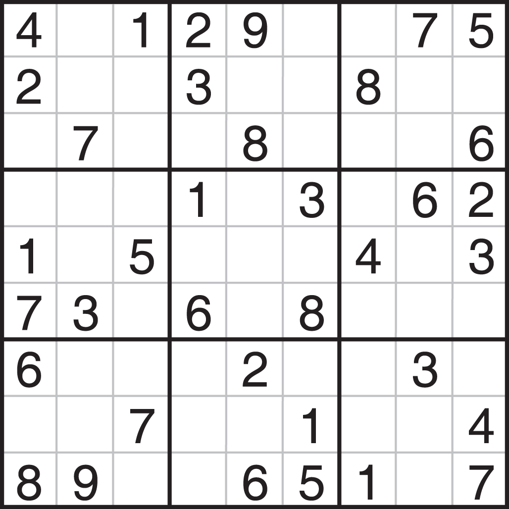 PRINTABLE SUDOKU