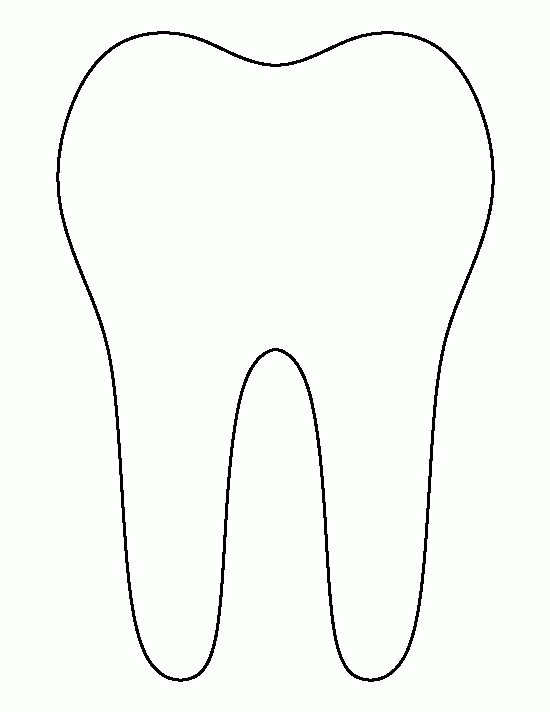 Printable Tooth Template Tooth Template Tooth Fairy 