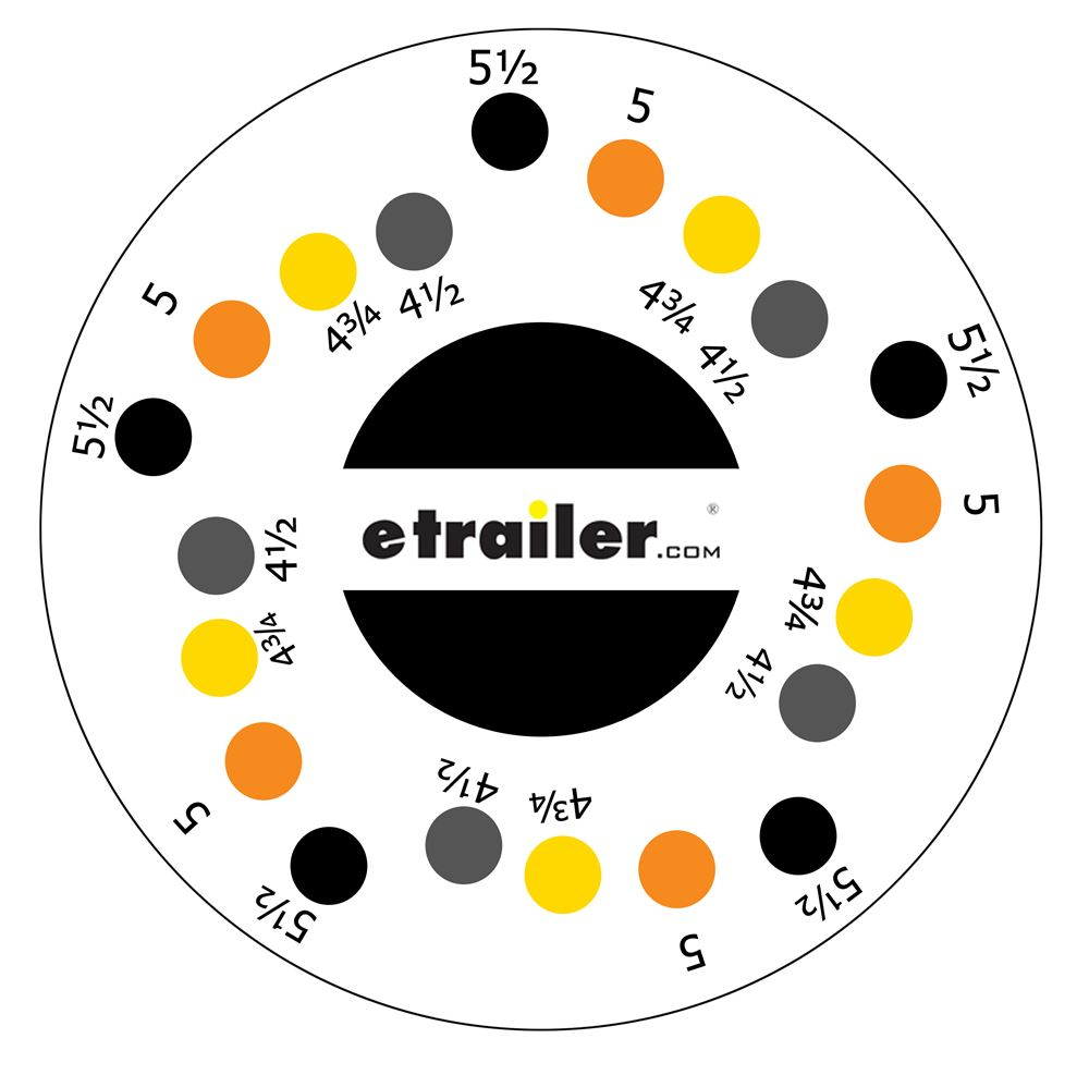 Printable Trailer Bolt Hole Pattern Template Etrailer
